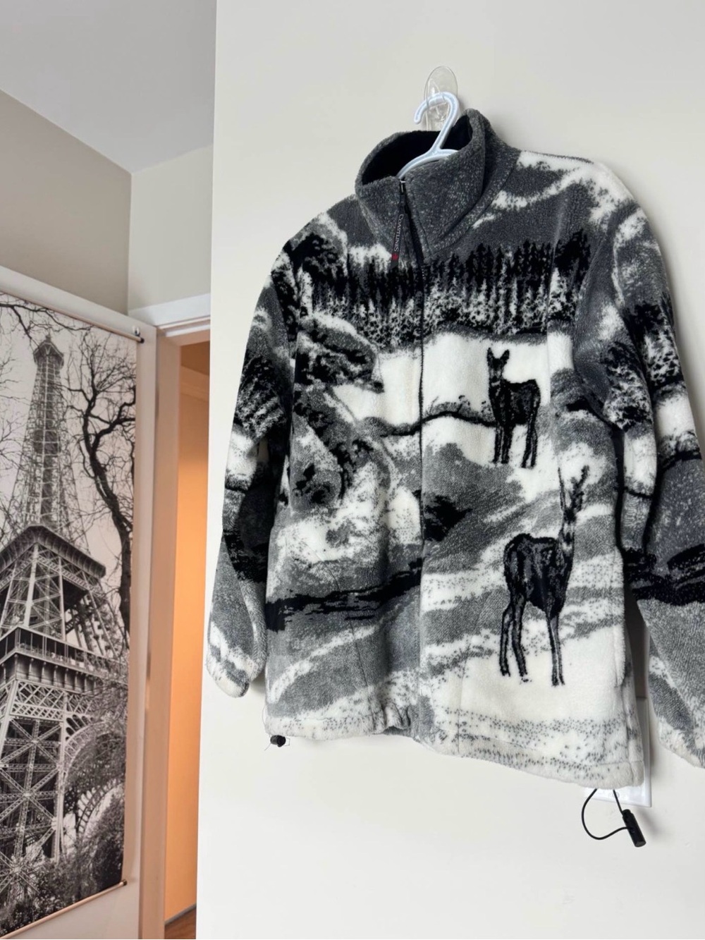 Vintage 1990’s Coastlines Deer Pack sherpa oversized fit size S